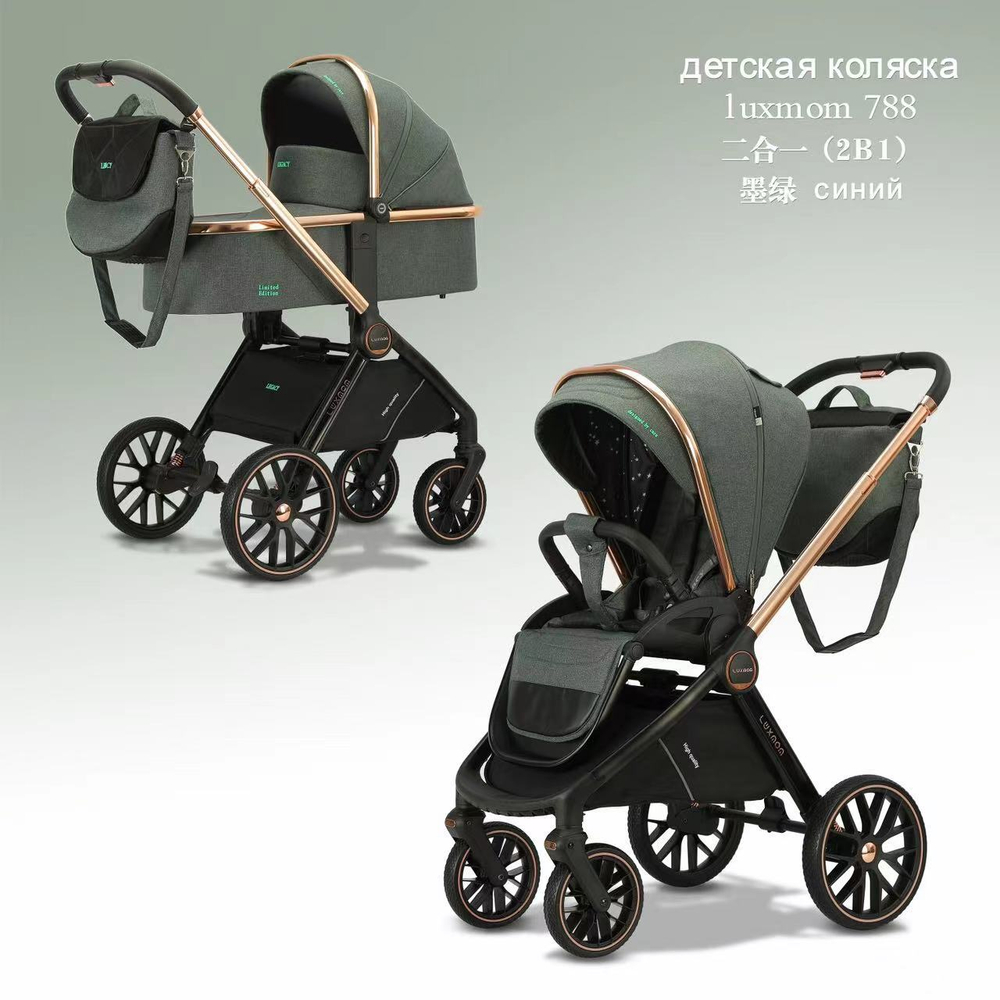 Коляска 2 в 1 Luxmom Legacy 788