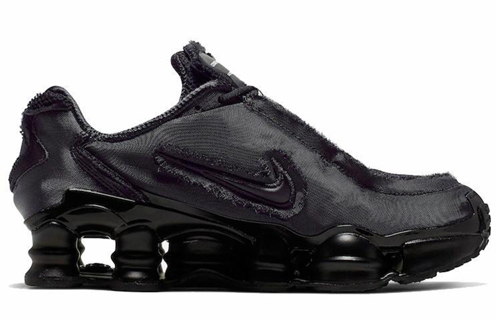 Кроссовки Cdg X Nike Shox Tl Triple Black (Женская размерная сетка)