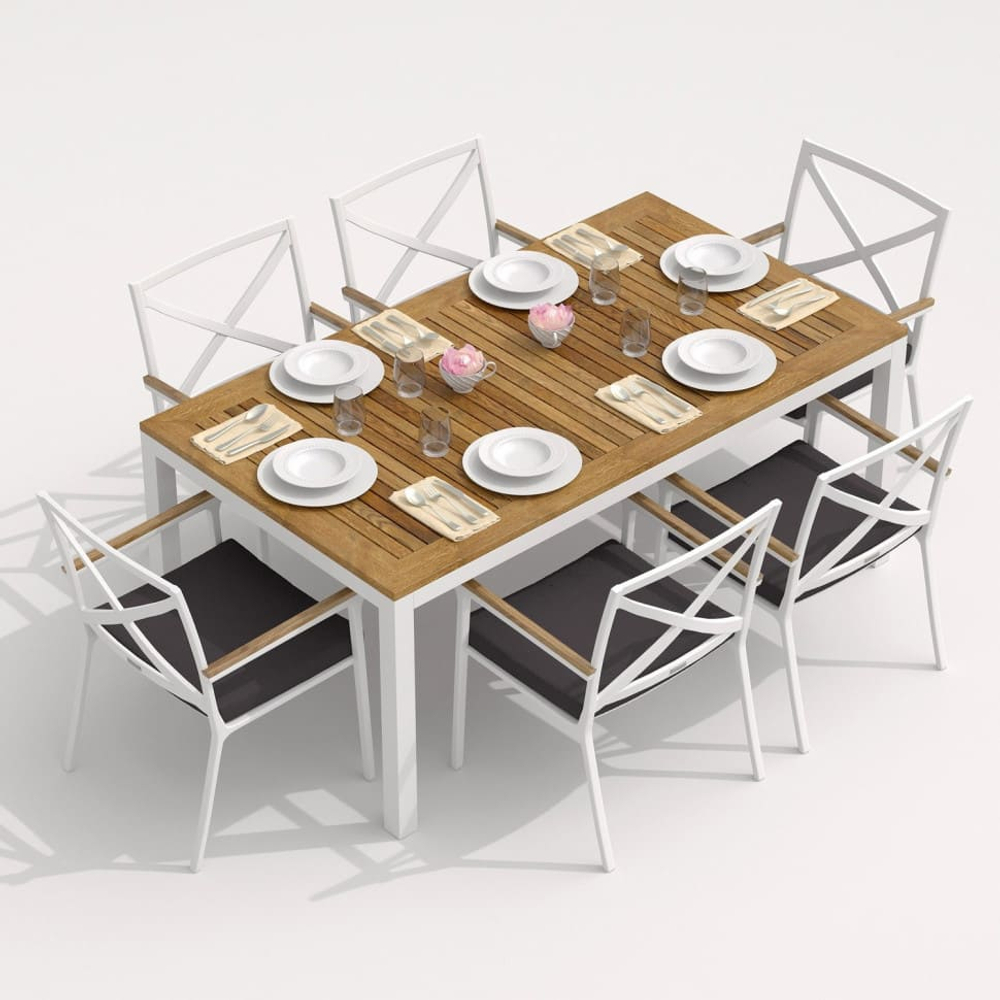 Стул Ideal Patio ФЕСТА антрацит - белый каркас