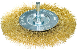 Щетка дисковая (100 мм; 0.3 мм; витая латунированная стальная проволока) для дрели ЗУБР 3520-100_z02