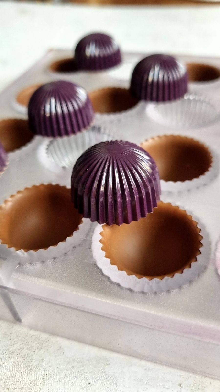 870 | Форма для шоколадных конфет "Купол фигурный" (275*175мм)