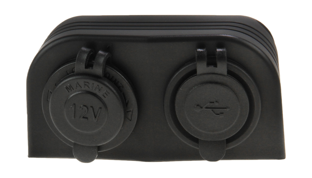 Разъем USB 5В 3.1А и прикуриватель для крепления на приборную панель