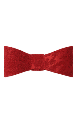 Бант-бабочка из красного жаккарда