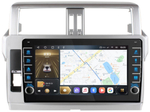 Магнитола для Toyota Land Cruiser Prado 150 2014-2017 - Carmedia OL-1614 (кнопки и крутилки), Android 12, TS10, CarPlay, 4G SIM-слот