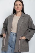 Пальто-пиджак (коричневое) Б11263 LT Collection