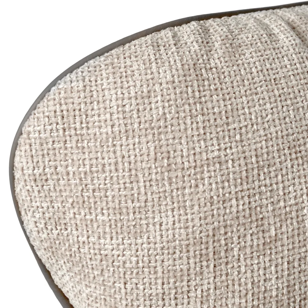 Кресло HUG светло-серый, экокожа, шенилл