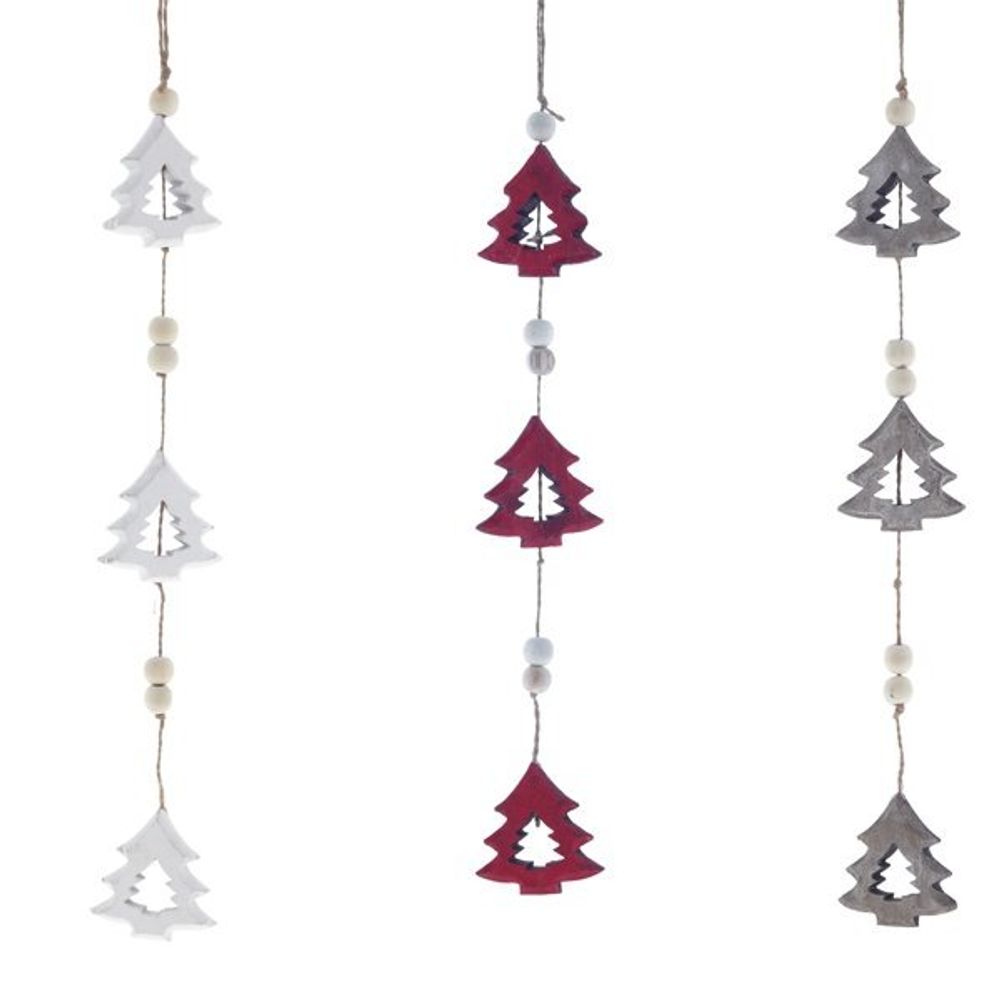 GAEM Украшение новогоднее подвесное "Елка", L6 W2 H34 см, 3в.