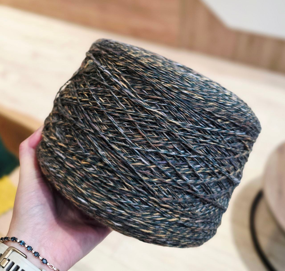 Nondirmino меринос 53% хлопок 34% полиамид 13% 500 м в 100 гр, хвоя