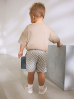 Шорты для мальчика Next AG3-822, Бежевый, Серый