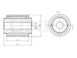 Сайлентблок внешний заднего нижнего рычага UNIO RMP-20497