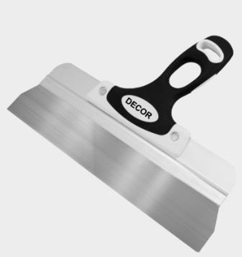 Шпатель фасад. нержав. 250мм  2К ручка, Black White  DEСOR/ 317-0250