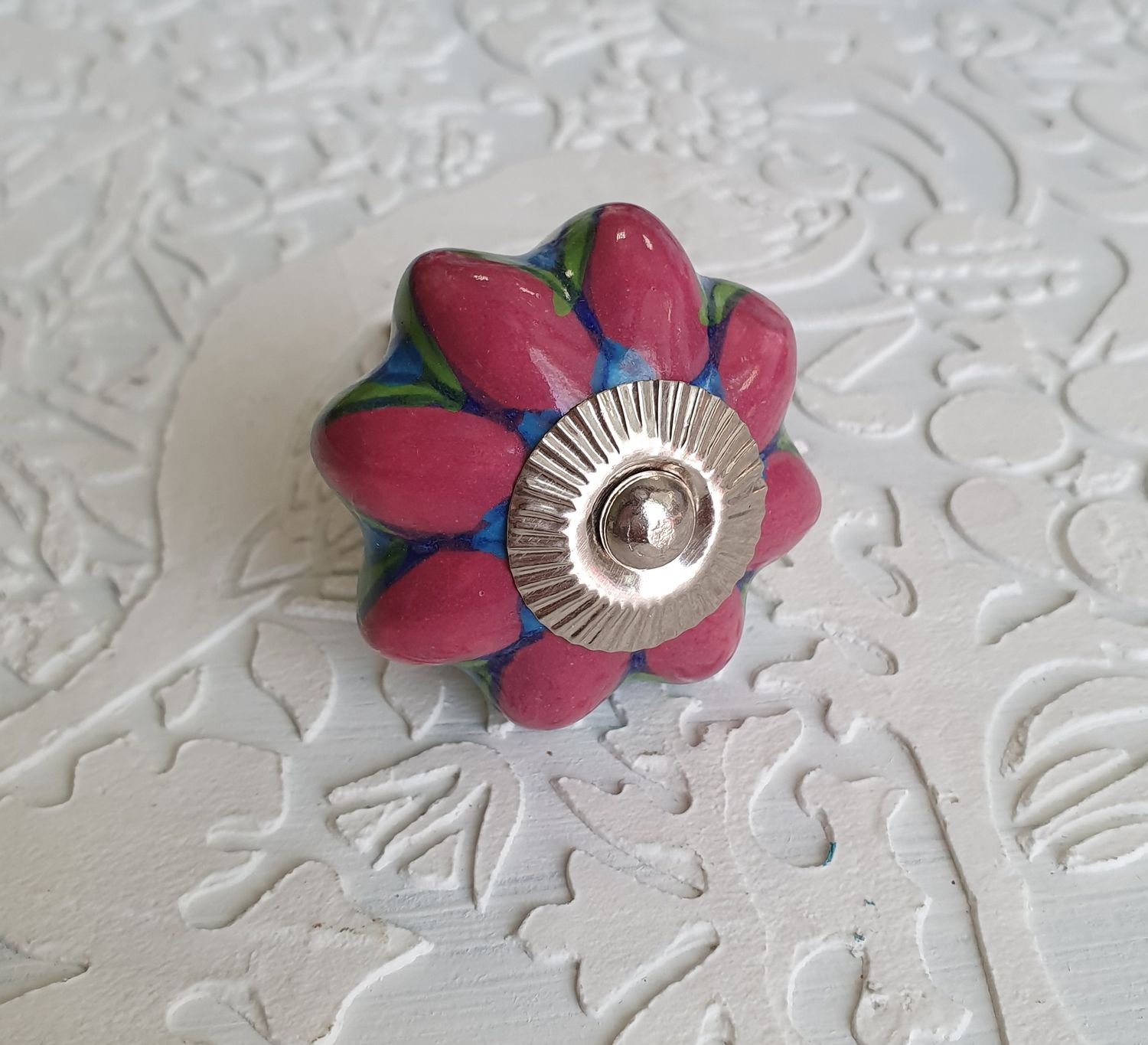 ручка индия №10 серебро (4,5см)