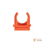 Крепеж-клипса d16 мм (10 шт) оранжевая EKF-Plast