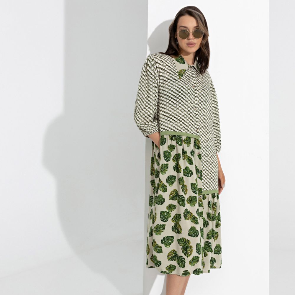 Платье-рубашка Взлет фантазии (с поясом) Charutti (Акция)