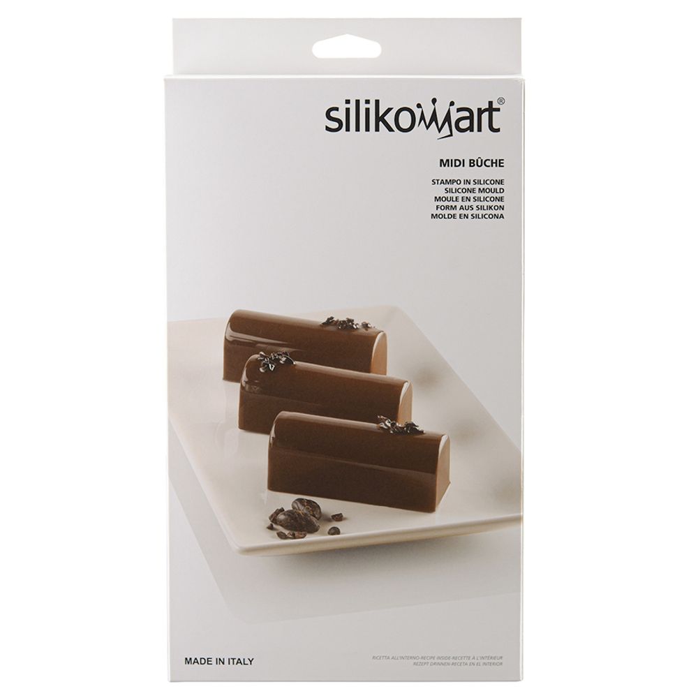 Silikomart Форма для приготовления пирожных и конфет Midi Buche силиконовая