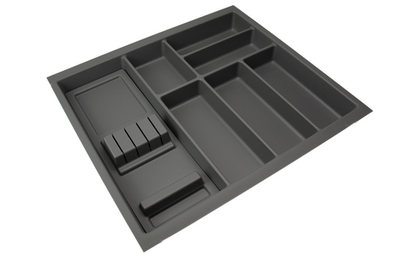 Dirks Лоток BASIC SOFT-TOUCH для столовых приборов, ширина фасада 600 мм, 519х473х58 мм, антрацит