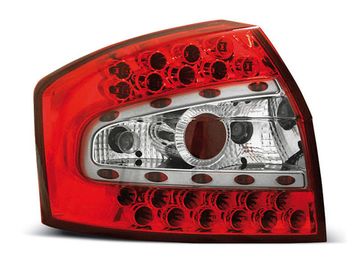 Задние фонари red white led для Audi A4 B6