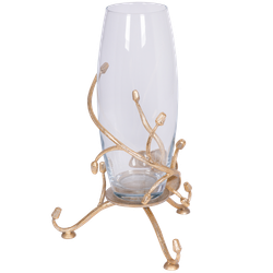 Ваза Орхидея Найс Мраморное золото