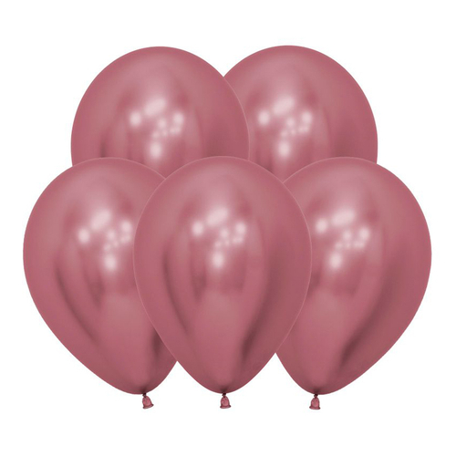 S 12" Зеркальные Рефлекс Розовый/ Reflex Pink/ 10 шт.
