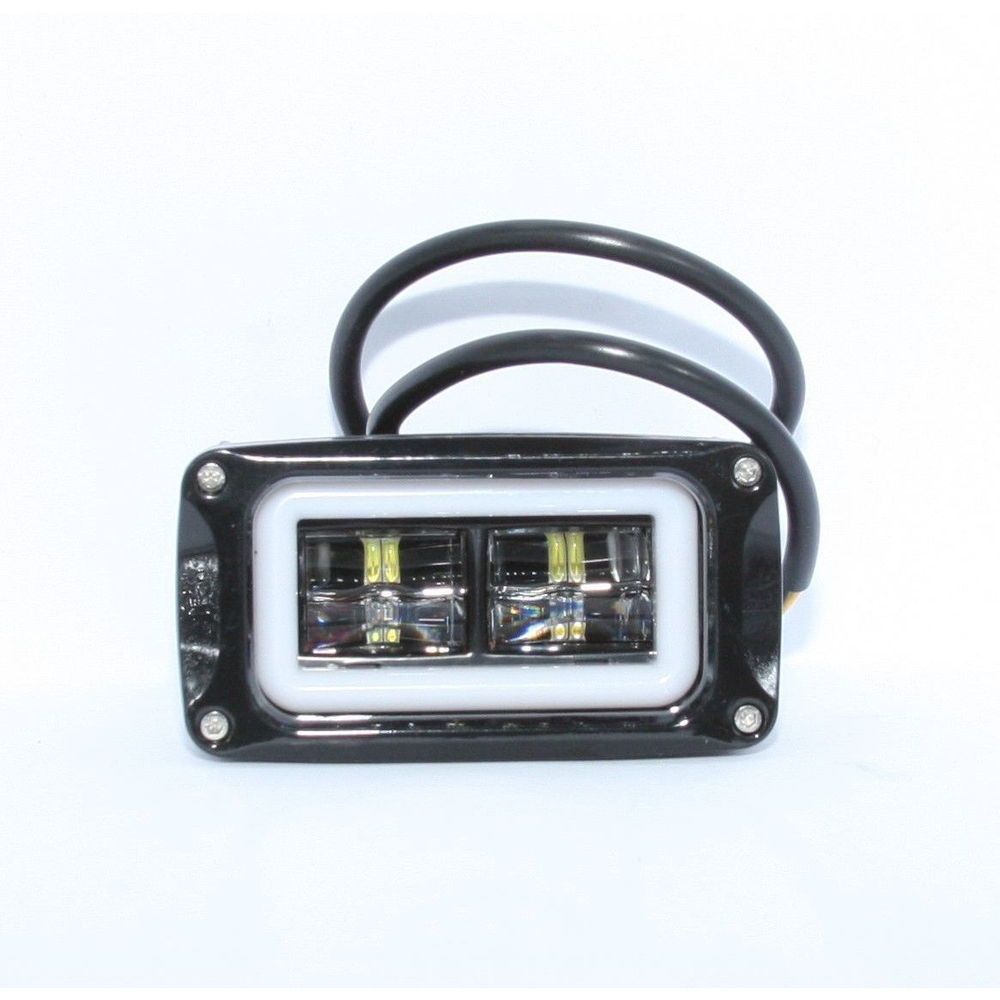 Фара линзовая 12-80v (100х55мм)