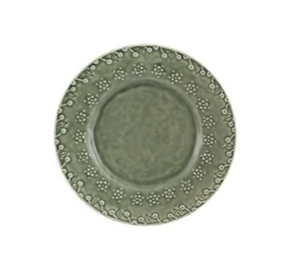 Тарелка обеденная Bordallo Pinheiro Flora синяя (29 см)