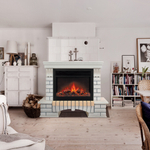 Каминокомплект Real Flame Country 26 WT с очагом Moonblaze Deluxe Black