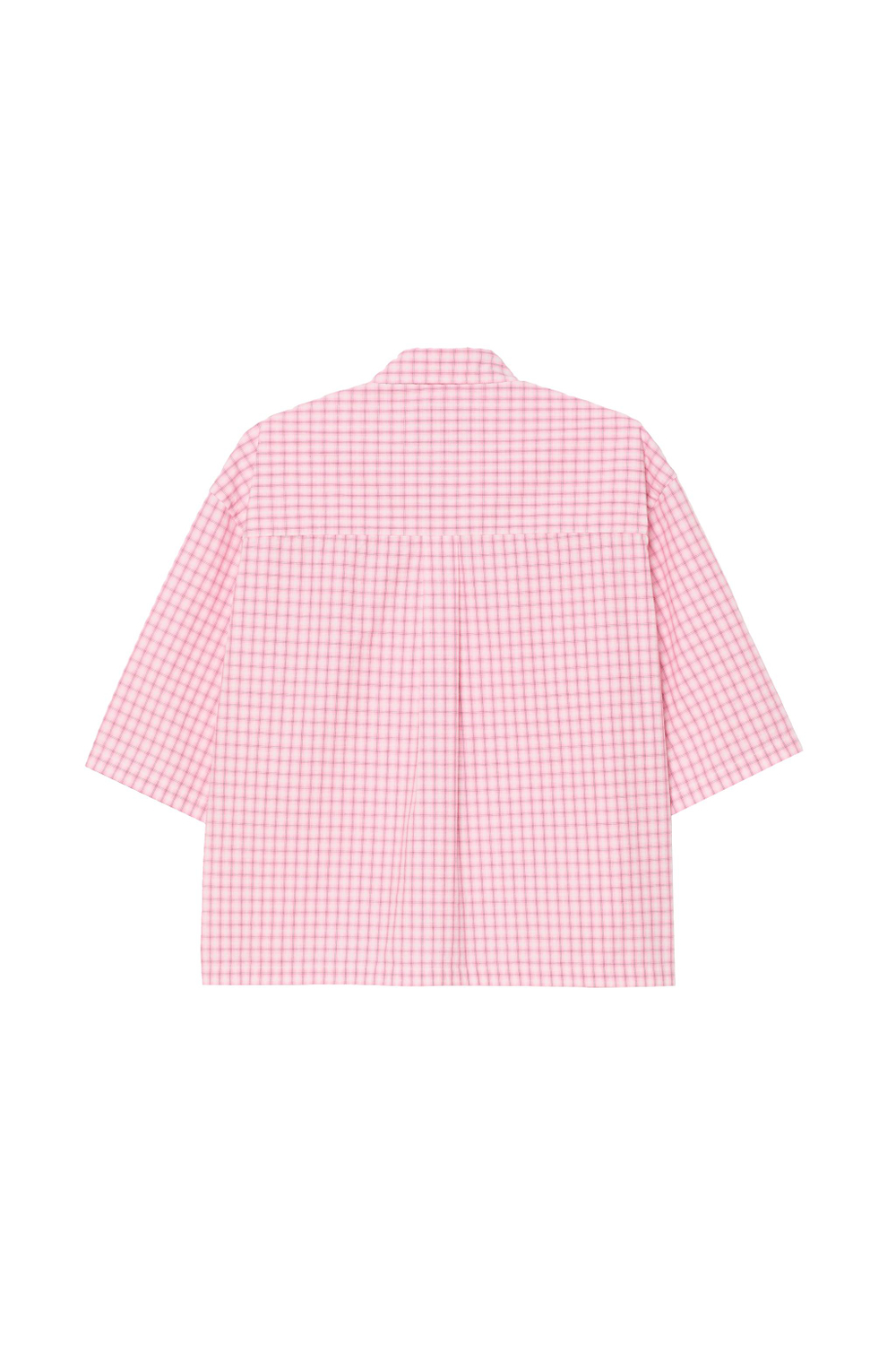 ZARA X BENITO ANTONIO РУБАШКА С ОТЛОЖНЫМ ВОРОТНИКОМ, РОЗОВЫЙ/БЕЛЫЙ
