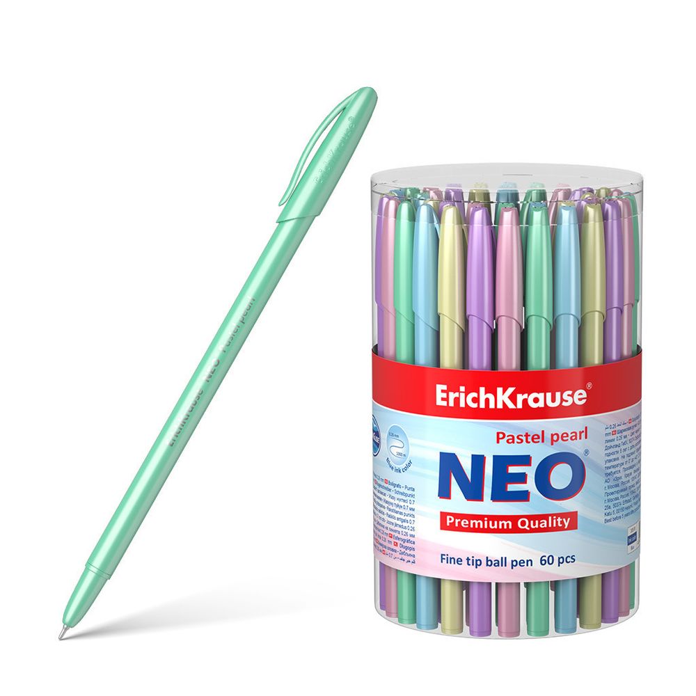 Ручка шариковая ЭРИХ КРАУЗЕ синяя Нео Пастель Перл (55380)