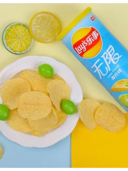 Чипсы Лейс Stax из Китая со вкусом Лайма 90 г