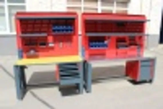 Верстак слесарный сборочный со столешницей из стали, Слот-Стол