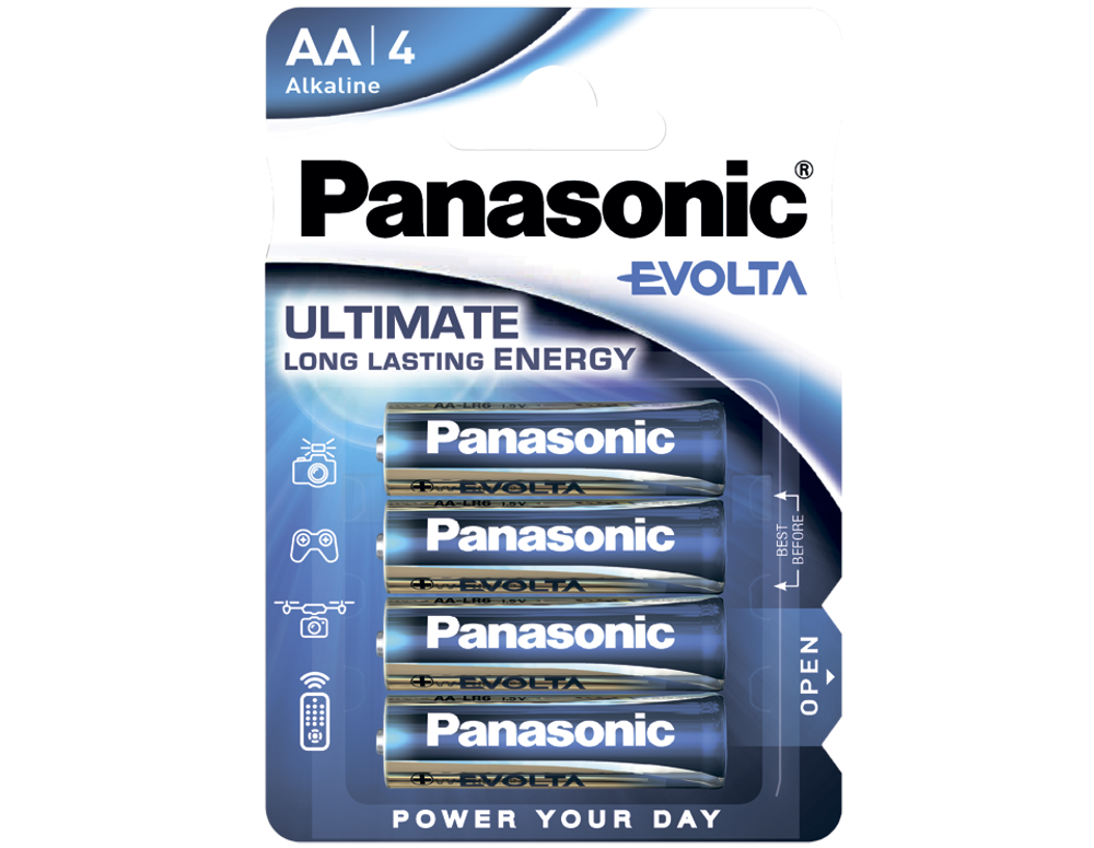 Батарейки Panasonic Evolta AA щелочные 4 шт