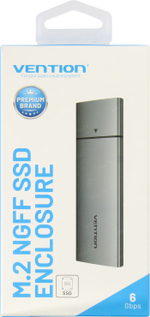 BOX для внешнего подключения Vention (EXT  M2 NGFF SSD, USB-С  3.1,  Aluminum)