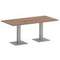 First Стол прямоугольный KSPRG-4 Дуб Табак/Металл Серый 1800*900*750