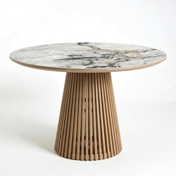 Дизайнерский стол LINES CERAMIC latte