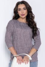 Блуза В гармонии с собой (серо-бордовая) Б12425 LT Collection