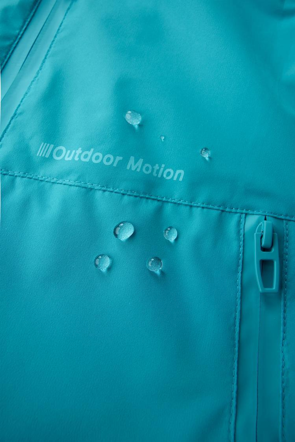 ZARA ЛЕГКАЯ КУРТКА С КАПЮШОНОМ WATER REPELLENT, БИРЮЗОВЫЙ