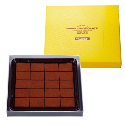 Живой шоколад ROYCE' Quality Nama Chocolate Caramel Milk Liquor Free (молочный шоколад с карамелью)