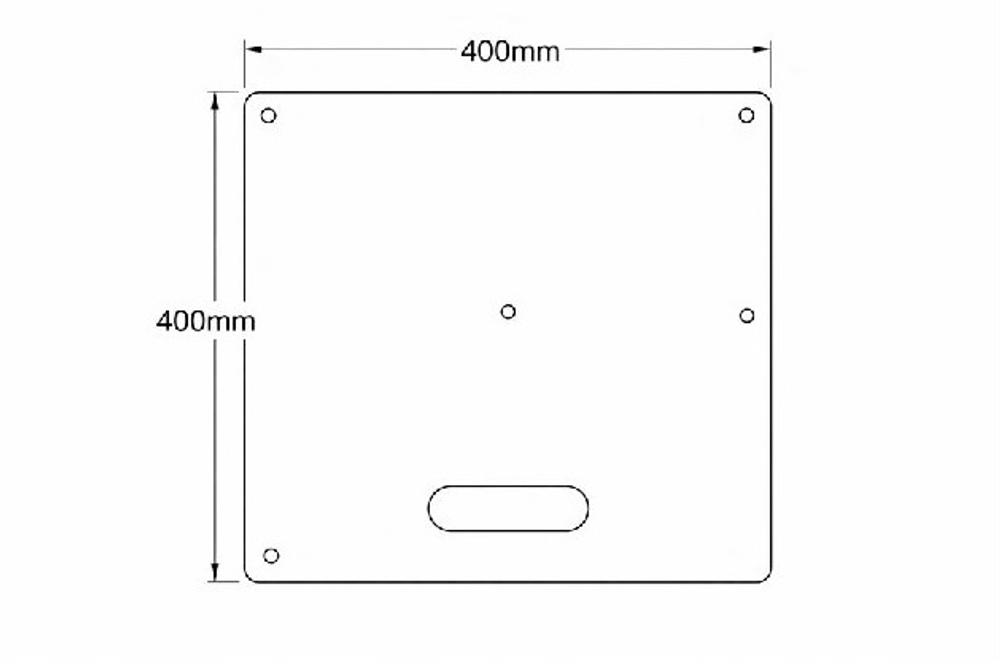 Пластина основания ( 400*400*5mm )