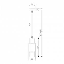 Подвесной светильник Eurosvet Bento 50204/1 LED белый/матовое серебро
