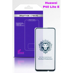 Защитное стекло Huawei P40 lite черный (Full Glue) Svekla