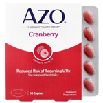AZO, Cranberry, клюква для здоровья мочевыводящих путей, 50 капсуловидных таблеток