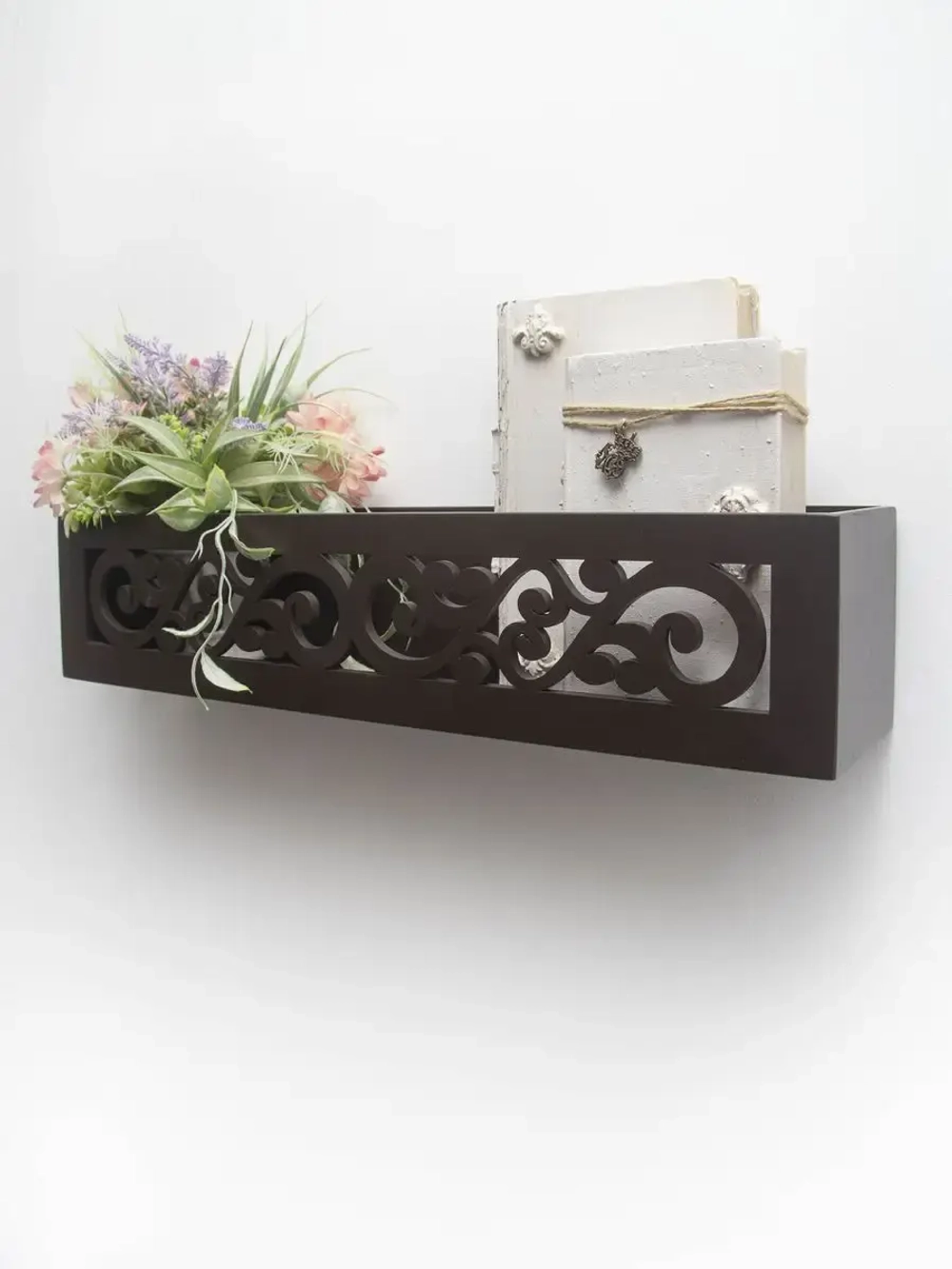 Полка настенная навесная 49*10*10 см