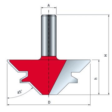 Фреза для сращивания (70х29.5 мм; хвостовик 12 мм) FREUD PRO 99-03412
