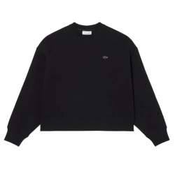 Женская Кофта теннисная Lacoste Oversized Double Face Jersey - black