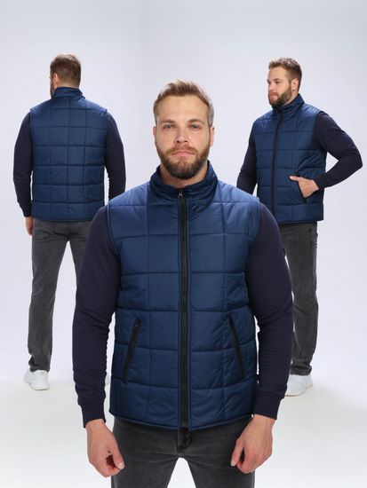 Жилет  утепленный "Офис" (т.синий)