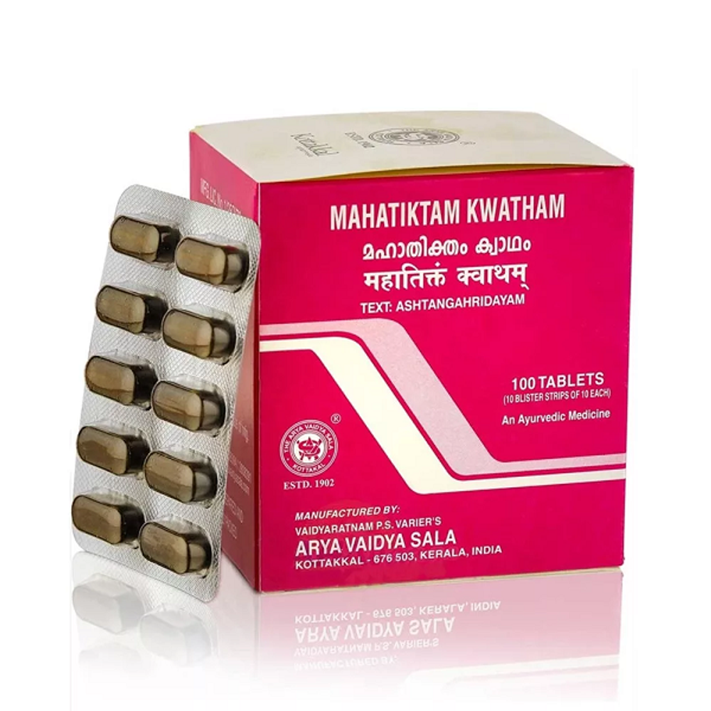 БАД Kottakkal Mahatiktam Kwatham Махатиктам Кватхам 100 таб