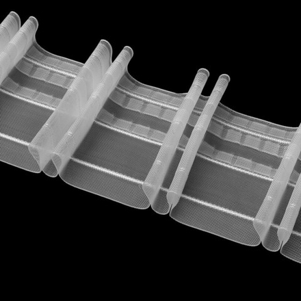 Шторная лента Oz-Is арт. 4361 MP, коэф сборки 1:2,5, цвет прозрачный (ширина 100 mm)