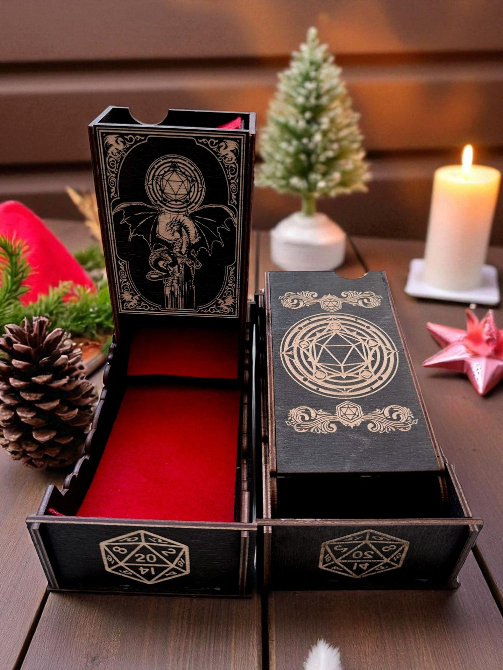 Dice Tower «Дракон и дайс 2» — дерево