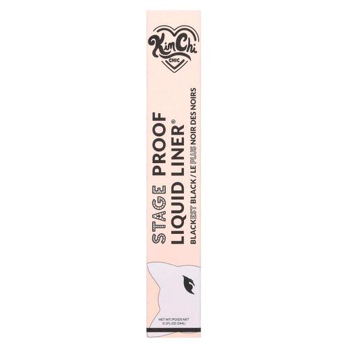 KimChi Chic Beauty, Stage Proof Liquid Liner®, 01 классическая кисть, самый черный, 3 мл (0,1 жидк. унц.)