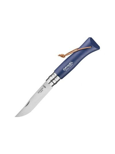 Нож Opinel №8 Trekking, нержавеющая сталь, синий, 002212